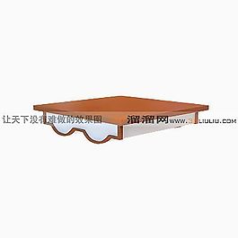 3D吸頂燈模型