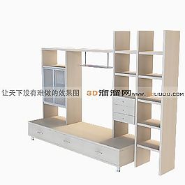 3D電視柜模型