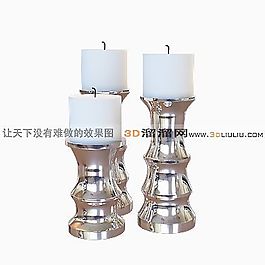 3D燭臺(tái)模型