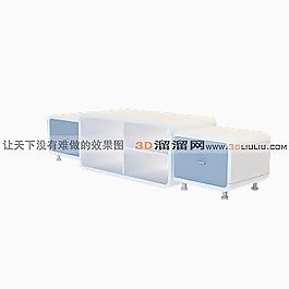 3D電視柜模型