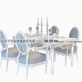 3D餐桌模型