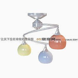3D吸顶灯模型