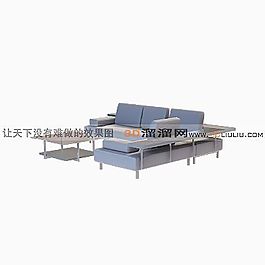 3D多人沙發(fā)模型