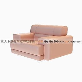 3D單人沙發(fā)模型
