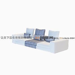 3D多人沙發(fā)模型