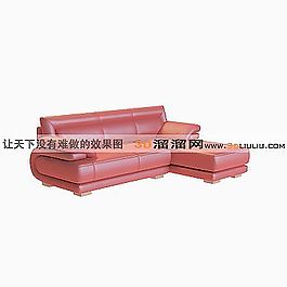 3D多人沙發(fā)模型
