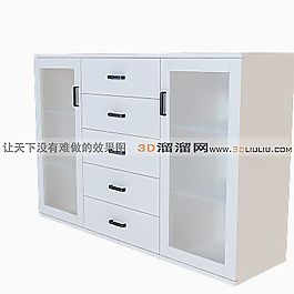3D文件柜模型