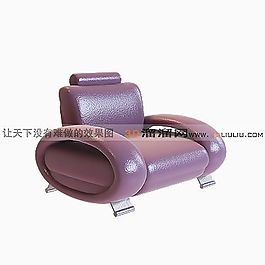 3D單人沙發(fā)模型
