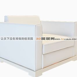 3D單人沙發(fā)模型