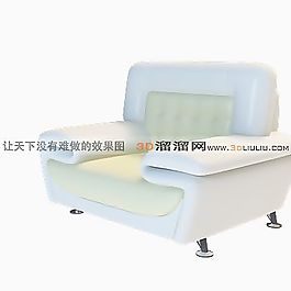 3D單人沙發(fā)模型