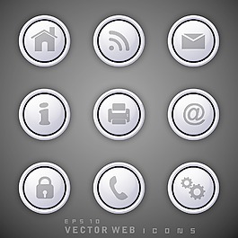 3D Web郵件圖標集