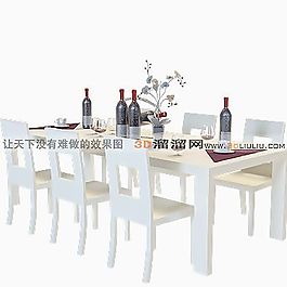 3D餐桌模型