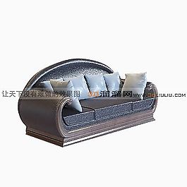 3D三人沙發(fā)模型