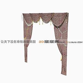 3D窗簾模型