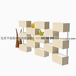 3D陳設(shè)柜模型
