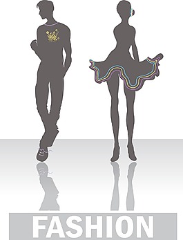 时尚的剪影