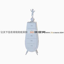 3D邊柜模型