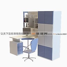 3D電腦桌模型