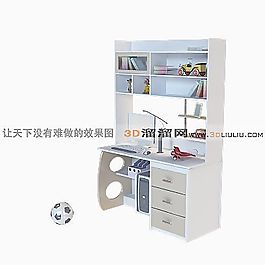 3D電腦桌模型