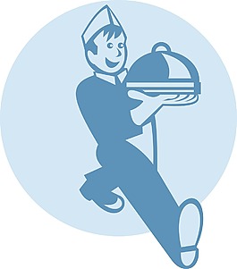 服务员厨师贝克食物