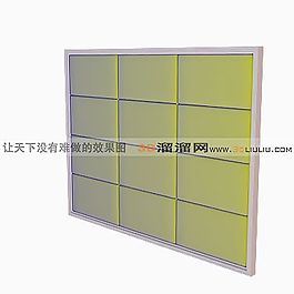 3D隔斷模型