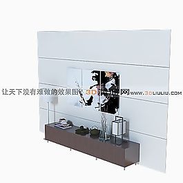 3D電視墻模型