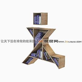 3D书架模型