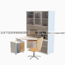 3D電腦桌模型