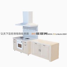 3D廚房組合模型