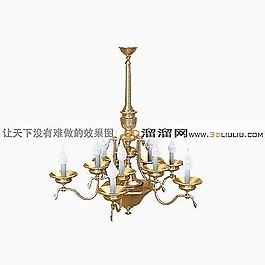3D歐式吊燈模型