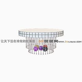 3D吸頂燈模型