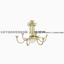 3D歐式吊燈模型