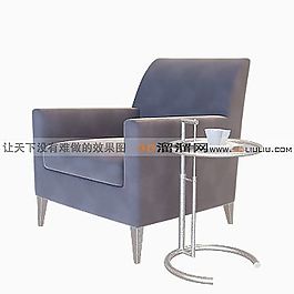 3D單人沙發(fā)模型