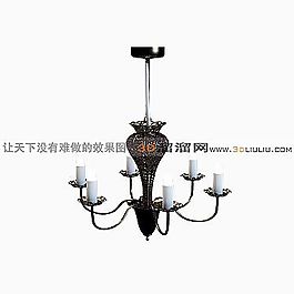 3D歐式吊燈模型