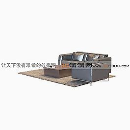 3D多人沙發(fā)模型