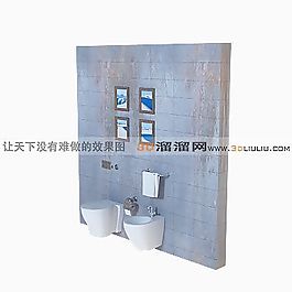 3D衛(wèi)浴組合模型