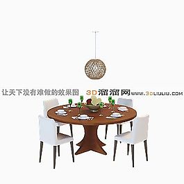 3D餐桌模型