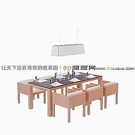 3D餐桌模型