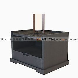 3D床頭柜模型