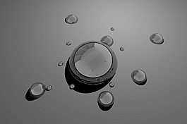黑色的水滴