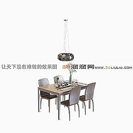 3D餐桌模型