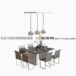3D餐桌模型