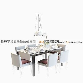 3D餐桌模型