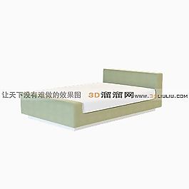 3D單人床模型