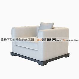 3D單人沙發(fā)模型