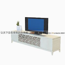 3D電視柜模型