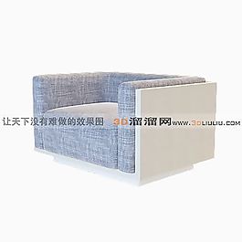 3D單人沙發(fā)模型