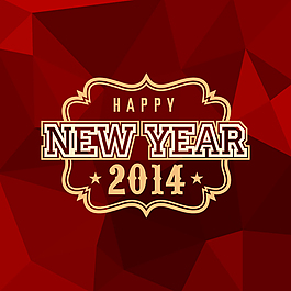 2014精致新年海報(bào)矢量素材