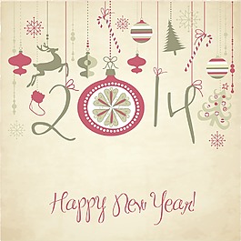 2014新年快樂背景