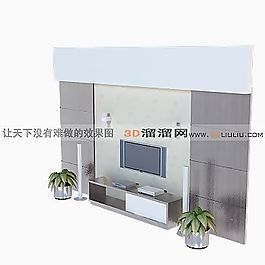 3D電視墻模型